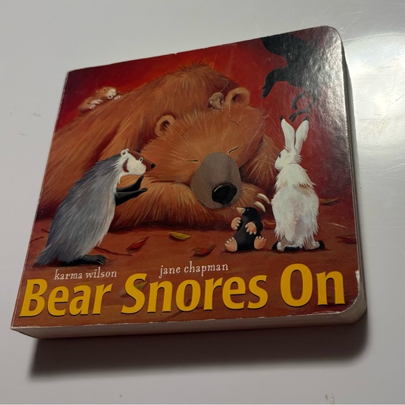Other - Bear snores on wooden book
